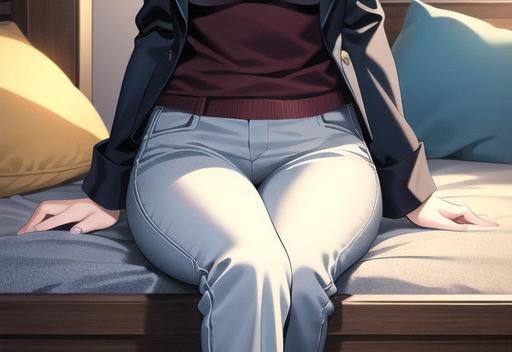 AI画像/スパンキング前